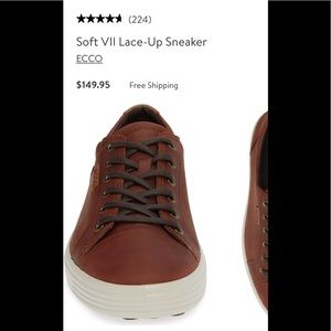 Ecco brown, leather sneakers